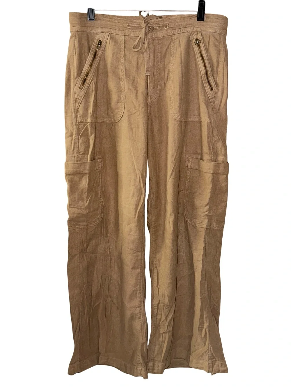 American Eagle Dreamy Drape Drawstring Baggy Wide Leg Cargo Pants women’s sz 8